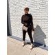  Pure Color Women's Long Sleeve Jumpsuit