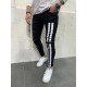 Blue Ripped Printed Skinny Jeans For Men