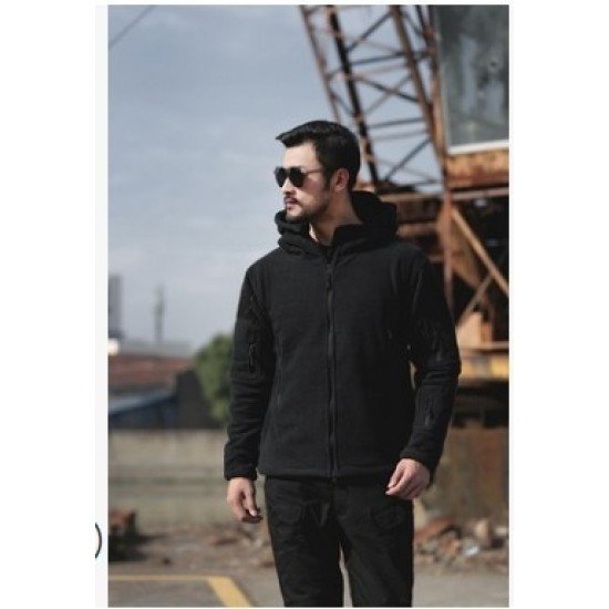  Pure Color Hooded Zipper Men's Short Coats