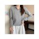  2022 Pure Color Hooded Long Sleeve Sweater