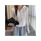  2022 Pure Color Hooded Long Sleeve Sweater