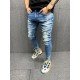  Fashion Ripped Skinny Denim Jeans For Men