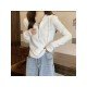  2022 Pure Color Hooded Long Sleeve Sweater