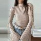 Tie Wrap Designer Solid Long Sleeve Bodysuits