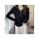  2022 Pure Color Hooded Long Sleeve Sweater