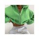  2022 Hooded Pure Color Women's Short Coats