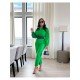  Autumn Pure Color Long Sleeve Women's Jumpsuit