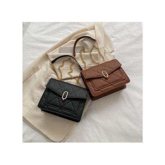 Ladies Street Black Chain Shoulder Bags