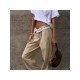  Autumn Casual Pure Color Straight Leg Pants