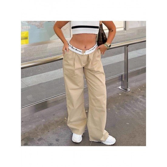  Autumn Casual Pure Color Straight Leg Pants