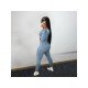  Casual Colorblock Drawstring Women's Trouser Sets