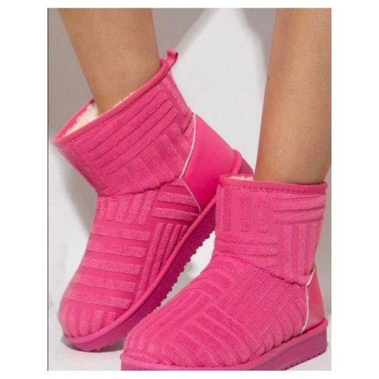 Winter Cotton Solid Ankle Boots