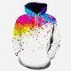 Multicolored Pocket Long Sleeve Spring Men Hoodies Tops