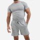  Summer Casual Pure Color Men's Short Suit