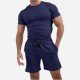  Summer Casual Pure Color Men's Short Suit