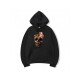 Skull Printed Hooded Collar Men Hoodies Tops