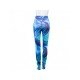  2022 Summer Blue Printing Long Pants For Women