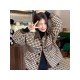  2022 New Versatile Houndstooth Women's Short Jacket