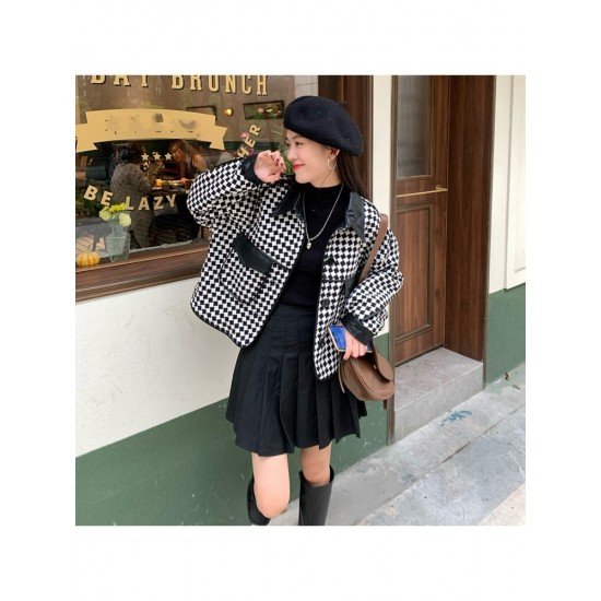  2022 New Versatile Houndstooth Women's Short Jacket