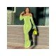 Off The Shoulder Halter Solid Jumpsuits