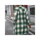  Temperament Leisure Plaid Women's Long Sleeve Coats