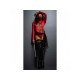  Pure Color See Through Gauze Patchwork Women's Bodysuits