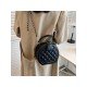  Pure Color PU Round Bags For Women