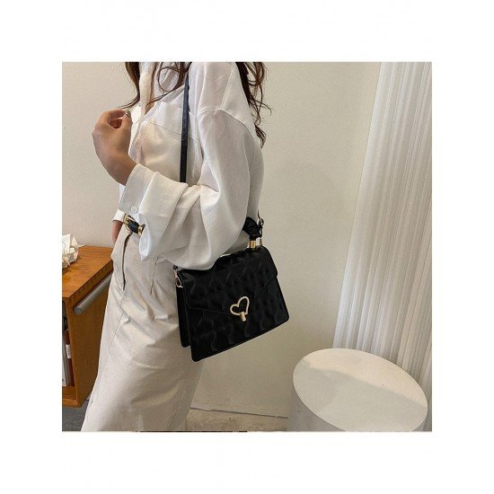  PU Pure Color Shoulder Bag For Women