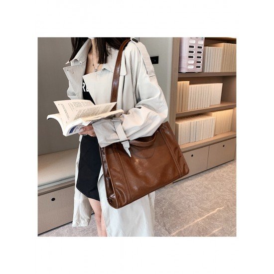 Soft PU Leather Vintage Versatile Tote Bags