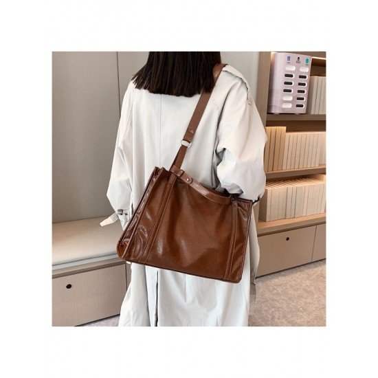 Soft PU Leather Vintage Versatile Tote Bags