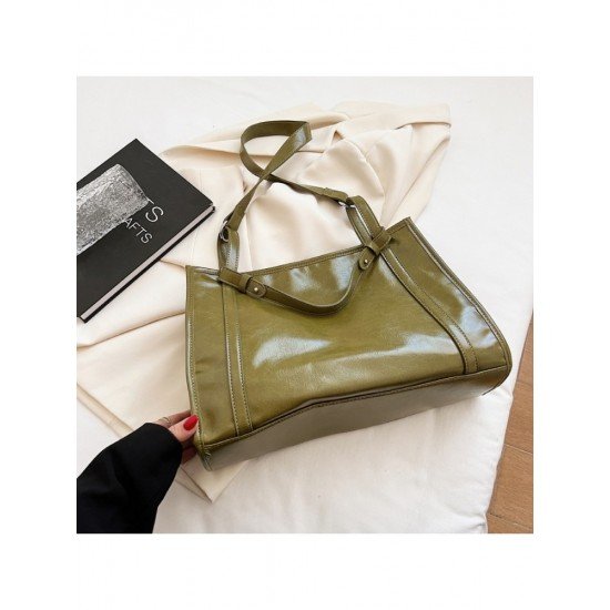 Soft PU Leather Vintage Versatile Tote Bags