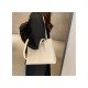 Rhombus White Shoulder Tote Bags For Ladies