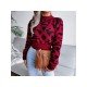  Casual Printing Long Sleeve Women's Sweater