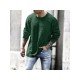  2022 Pure Color Round Ncek Men's Knitted Sweater