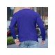  2022 Pure Color Round Ncek Men's Knitted Sweater