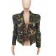 Camouflage Fall Women Long Sleeve Coats