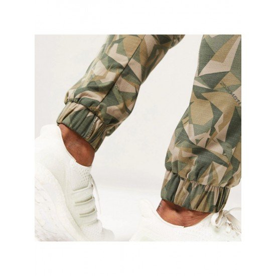 Printed Men Sports Cargo Trousers