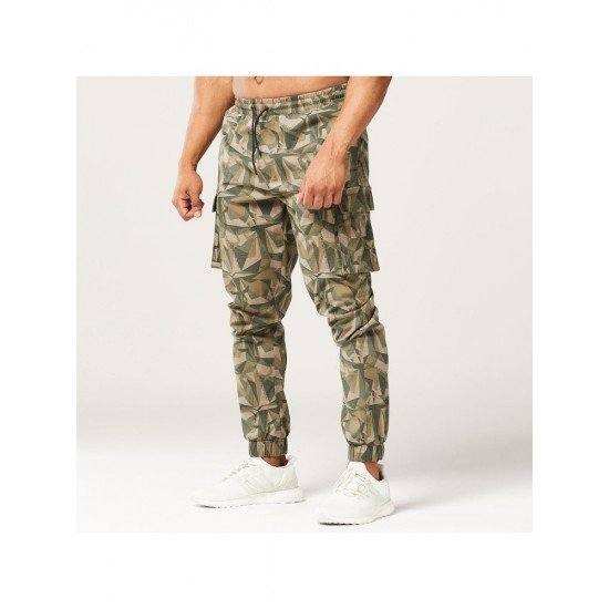 Printed Men Sports Cargo Trousers