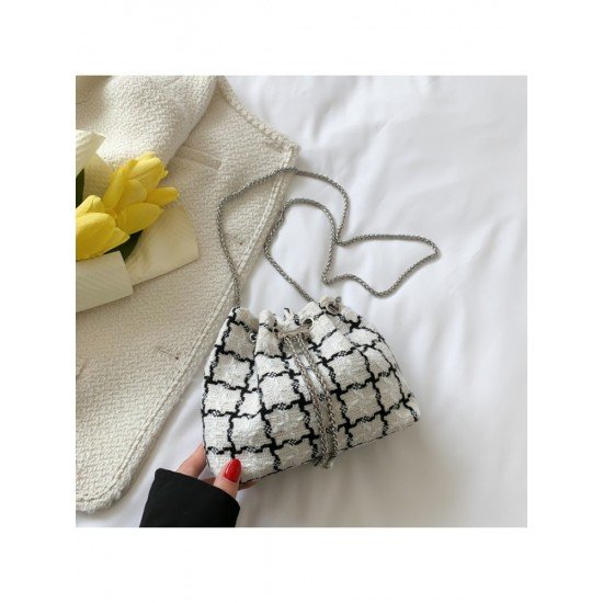  Fashion Plaid Shoulder Bag For Women