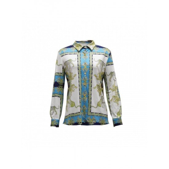 Fall Loose Printed New Fashion Blouse For Women