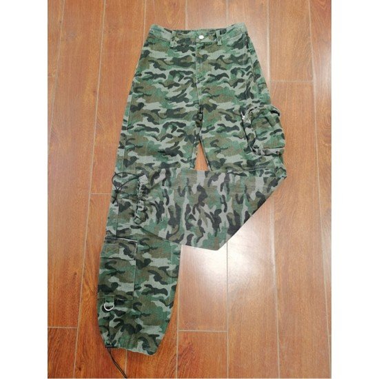  Stylish Camouflage Overalls Women's Denim Pants