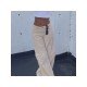 Ladies Patchwork Corduroy Low Rise Trousers