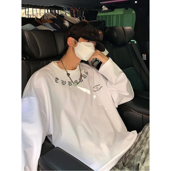  Fashion Men's Oversize Long Sleeve T-Shirt