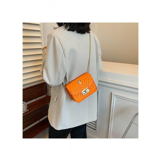  PU Pure Color Cross-body Bag For Women