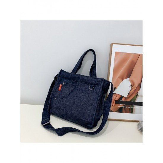  Pure Color Shoulder Bag For Women