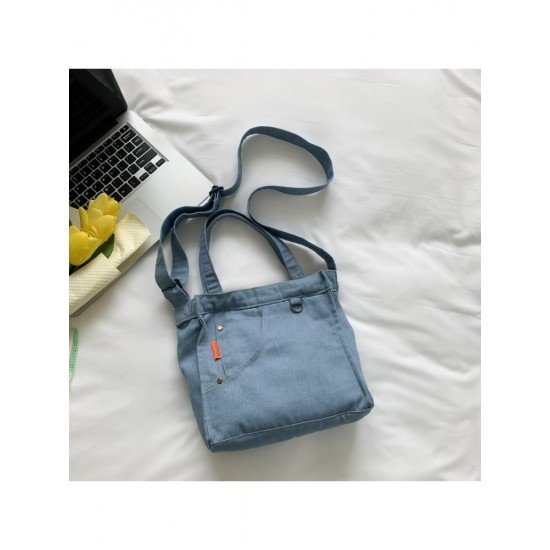  Pure Color Shoulder Bag For Women