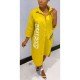  Casual Letter Printing Women's Long Sleeve Dress