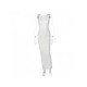 Backless White Slit Maxi Dresses For Women