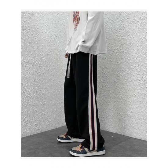  Versatile Casual Striped Women's Long Pants