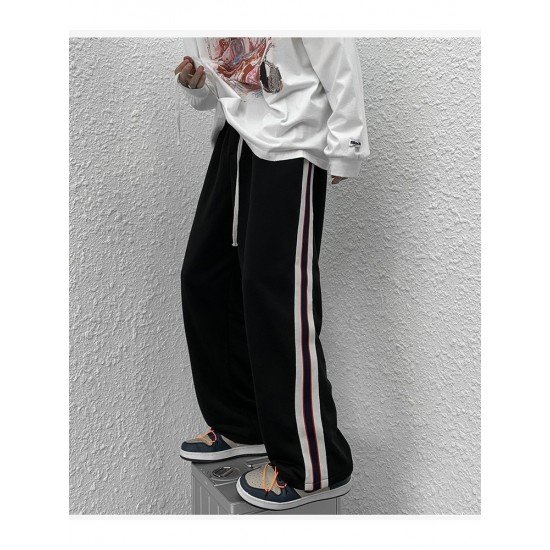  Versatile Casual Striped Women's Long Pants